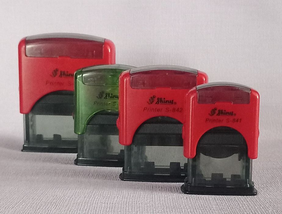 Pieczątki Shiny komplet