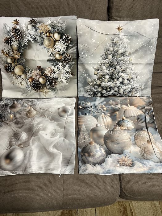 наволочки на подушки размер 44х44 см новогодние