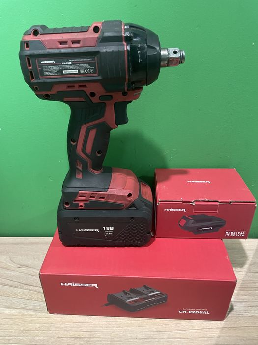 Гайковерт HAISSER ce-230b 1 акб зу насадка на акумулятор