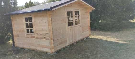 Domek ogrodowy narzędziowy NR30 400 x 400 cm 40mm z podłogą