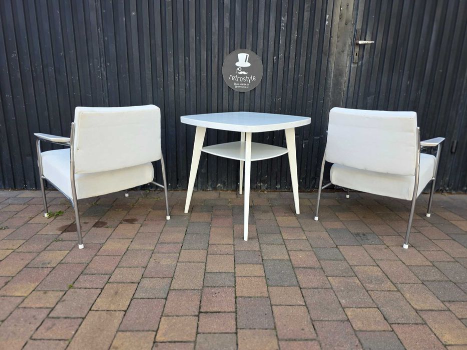 Designeskie fotele KOVONA - Bauhaus lata 60. Czechosłowacja, Mid-Century, PRL * GRATIS stolik
