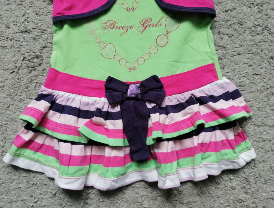 Tuniko- sukienka na krótki rękaw roz 92