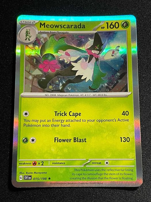 Carta Pokémon Meowscarada 15/198 Scarlet & Violet