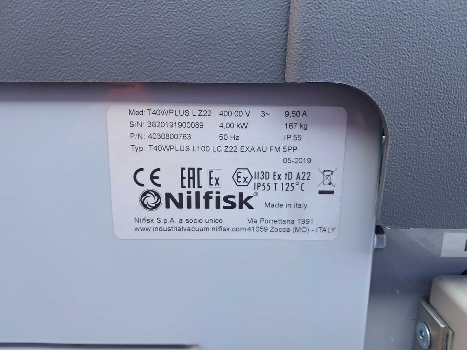 Odkurzacz przemysłowy NILFISK T40 W PLUS Z22 / Nowy / 3507W VHW 320