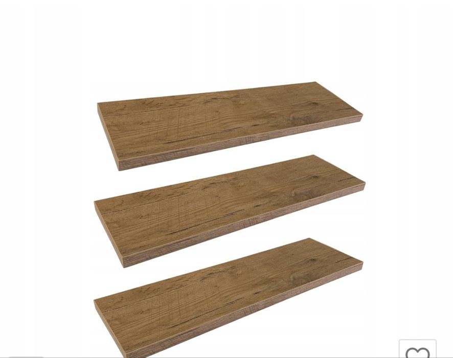 Półka ścienna wisząca dąb lancelot 3szt