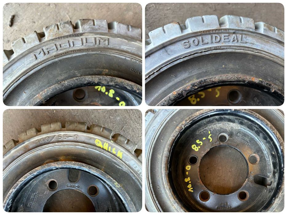 Opona Koło Pełna Wózek Widlak 140/55-9 140/55/9 140/55X9 QUICK (95%)