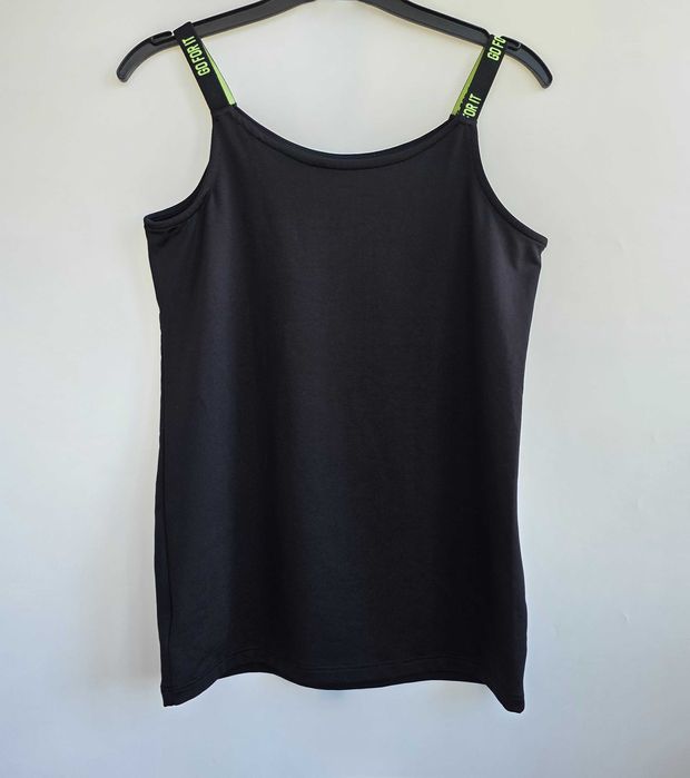 пакет одежды белая футболка, черная майка девочке C&A 146-152