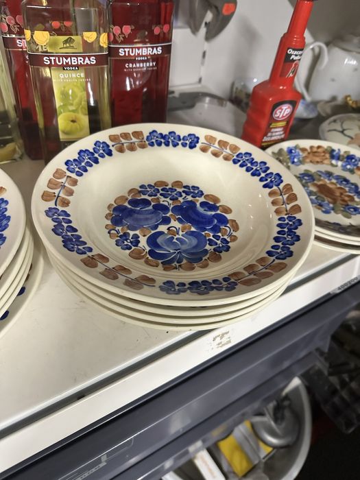 Talerze fajans włocławek prl