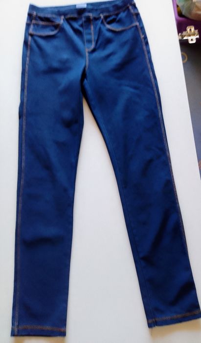 Брюкі-легенси джинсовіголубі, брюки-легенси вельветові сині ZARA 134/1
