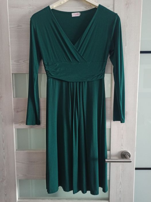 Sukienka ciążowa i do karmienia Ma długi rękaw