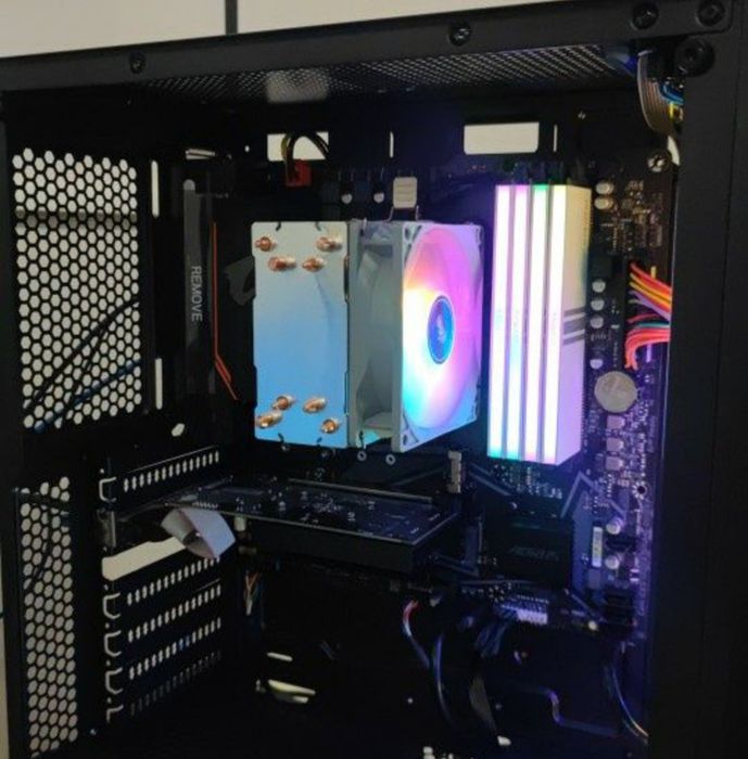 Кулер TEUCER P16 RGB 120мм./ Башня AIGO ICE 200PRO TDP 95 Вт