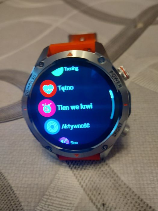 Smartwatch z kompasem 1000mah+bransoleta i 2xszkło