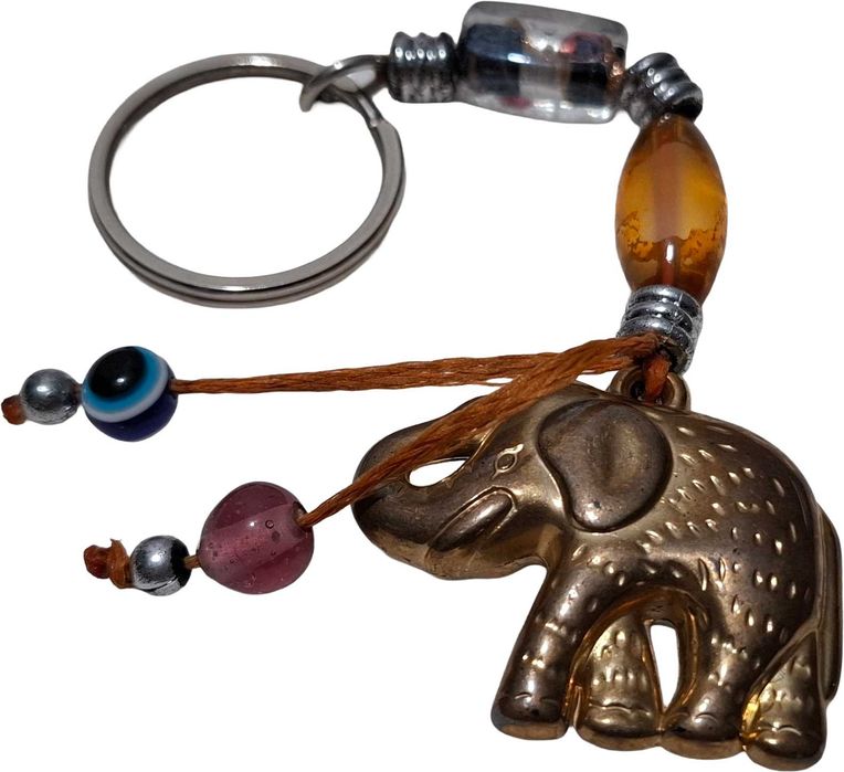 Breloczek handmade, słoń, 4cm, 12,5cm (Brelok)