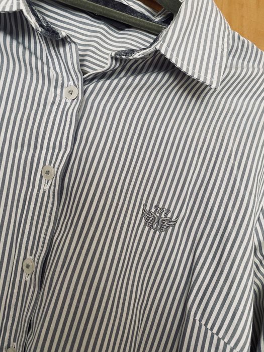 Koszula w szare paski