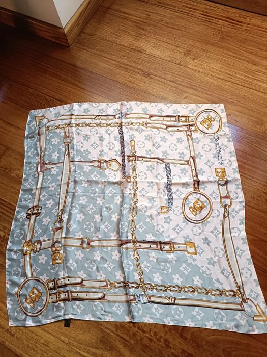 2 lenços estampados em seda