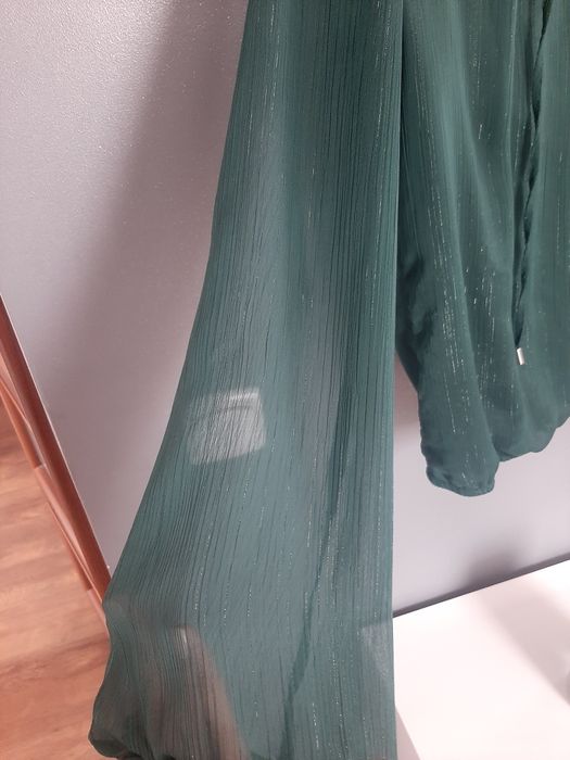 Bluzka koszula z błyszczącą nitką