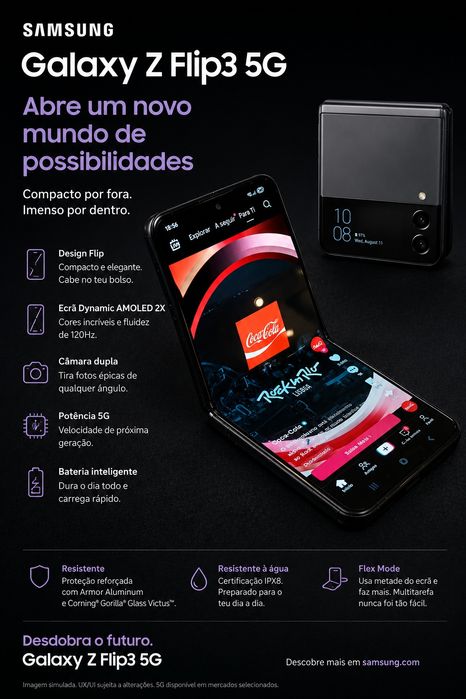 Samsung flip 3 muito estimado
