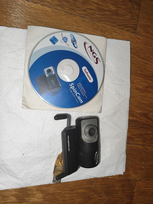 Webcam NGS SpinCam + CD Original (Retro)