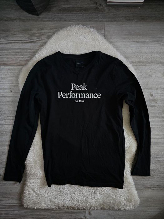 Koszulka peak performance długi rękaw Czarna Rozmiar S Oryginalna Logo