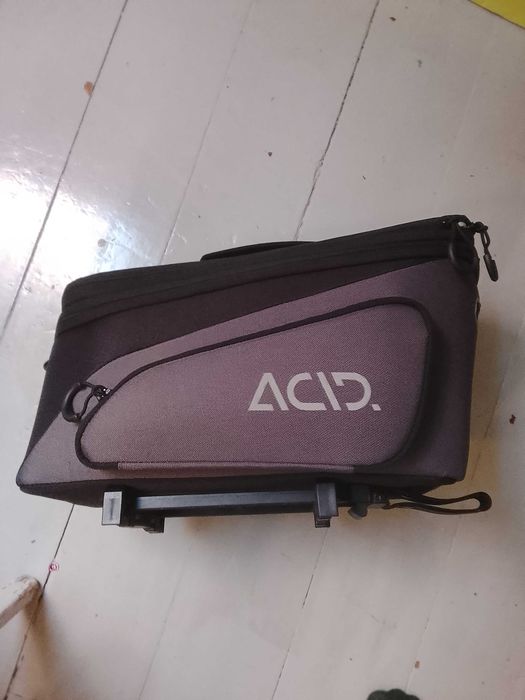 torba rowerowa Cube Acid Trunk 8+7 Rllink Pannier Bag Czarny Szary
