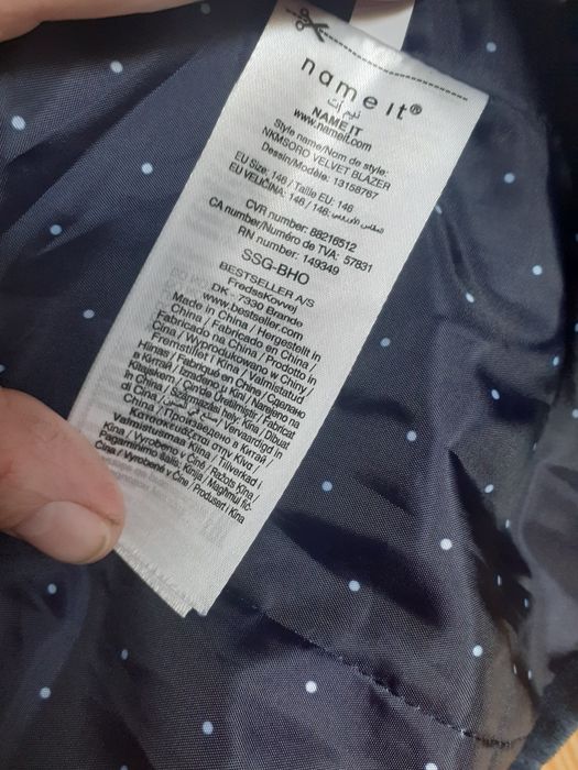 Marynarka welurowa rozm. 146