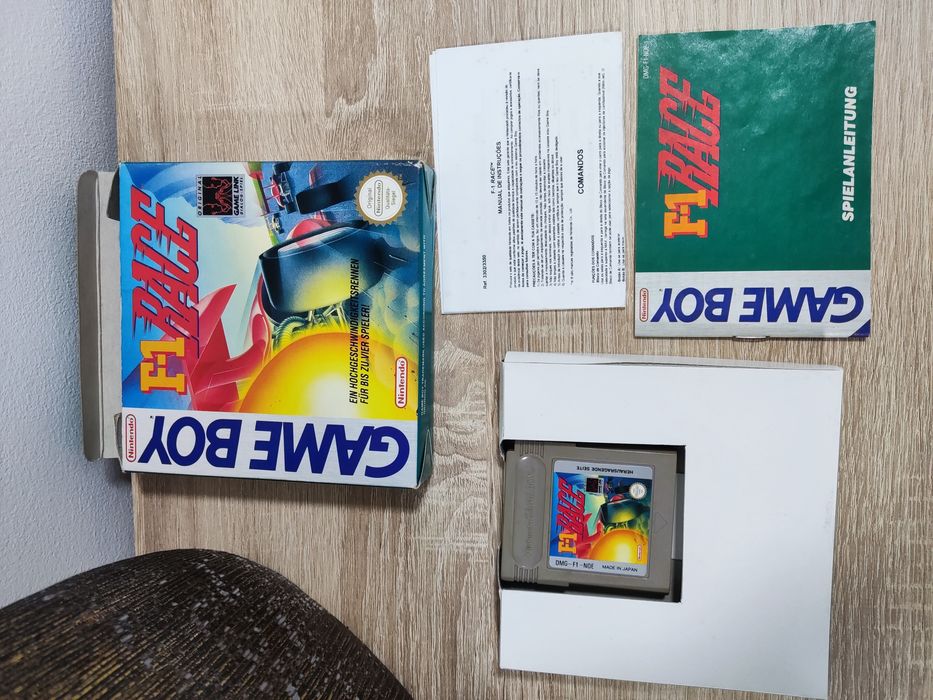 2 clássicos game Boy tennis e F1 racing