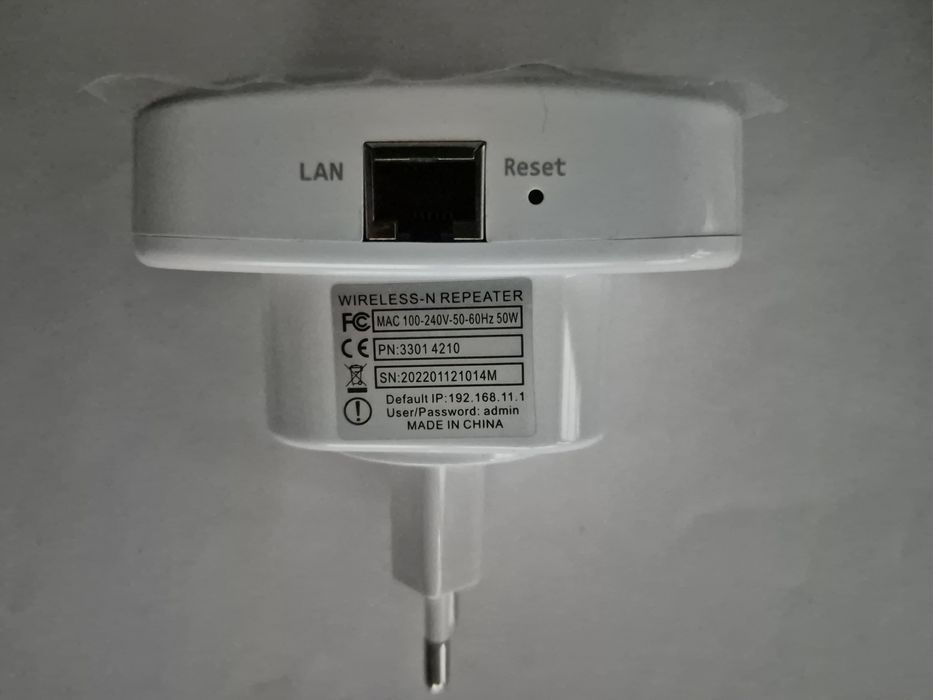 Підсилювач WiFi сигналу Wireless-N repeater, новий, легке налаштування