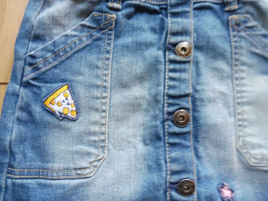 R 116 spódniczka ogrodniczka jeanowa