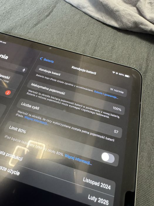 IPad Air 11 cali M2 stan idealny- bateria 100% 2024