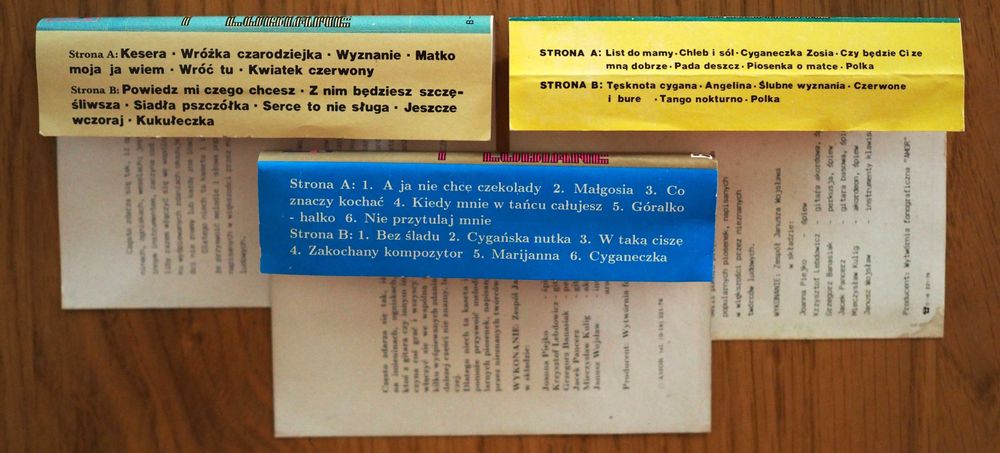 Melodie znane i lubiane, 9 kaset