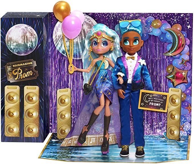 Две куклы с сюрпризами Hairdorables Hairmazing Prom Set, Neila и Logan