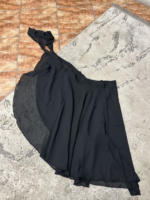 Шифонова юбка спідниця доя танців танцев гімнастики чорна універсальни