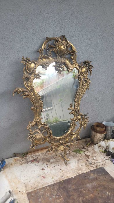 Espelho Latão Antigo