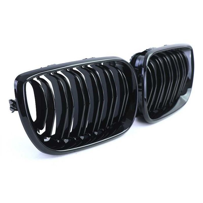 Grelhas Frontais BMW Série 3 E46 (01-05) Preto Brilhante Dupla