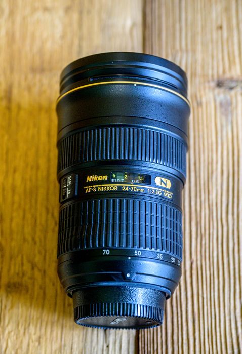 Nikkor AF-S 24-70mm f/2.8G ED Nikon F – komplet + filtr Heliopan