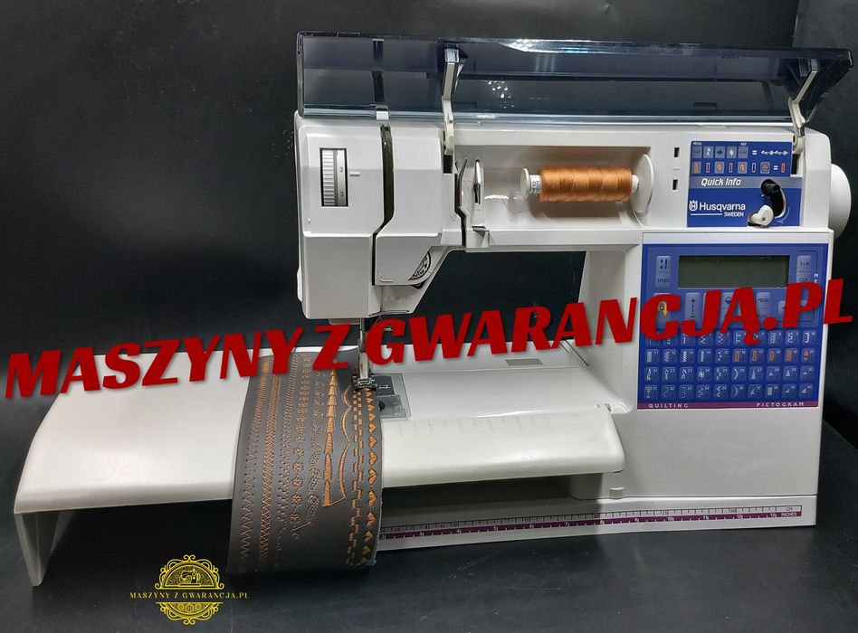 Maszyna do szycia Husqvarna skóra, jeans, hafty ,cyfry, litery Gwar.