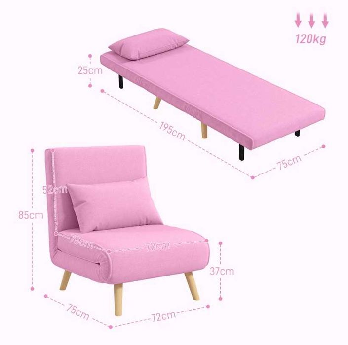 HOMCOM - Armchair-bed - €89