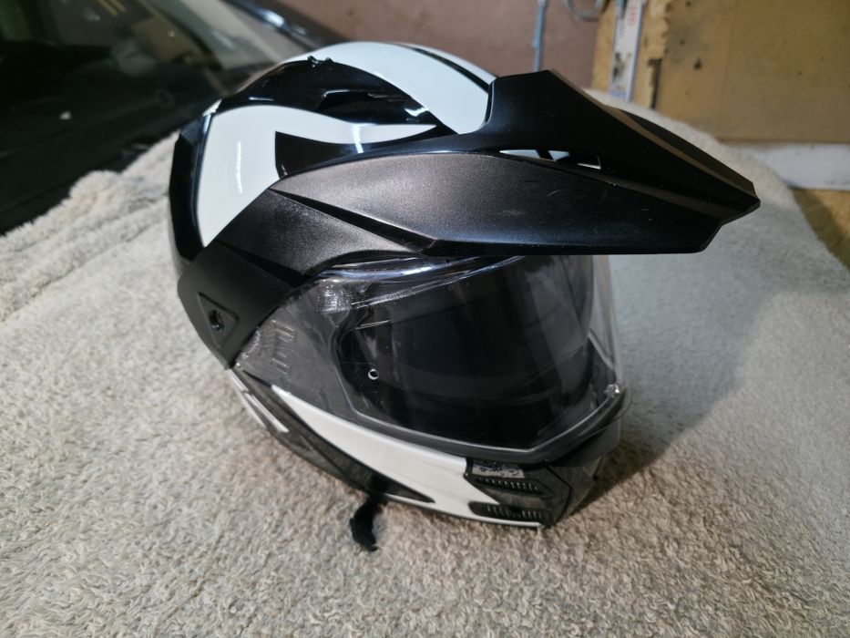 Kask motocyklowy LS2  XL szczękowy z blendą plus zestaw słuchawkowy