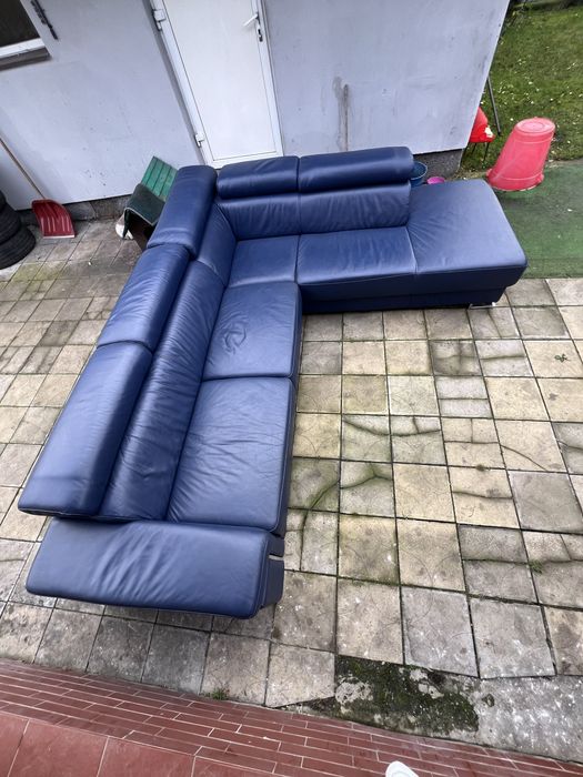 Шкіряний диван кутовий