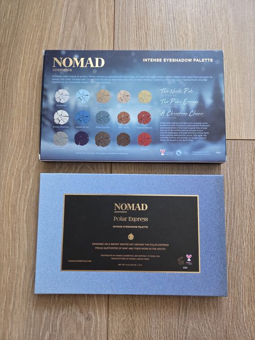 Nomad Cosmetics Polar Express paleta cieni do powiek