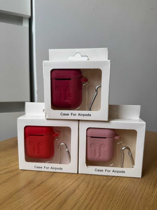 Силіконовий чохол до airpods 1, 2 чехол з карабіном