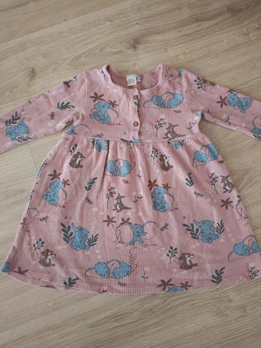Sukienka dzianina 92 18-25 róż dziewczynka