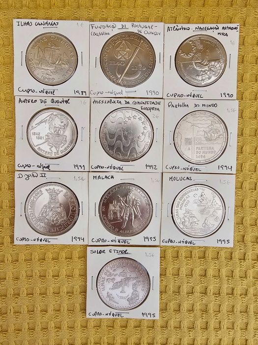 Lote de 46 moedas comemorativas da República