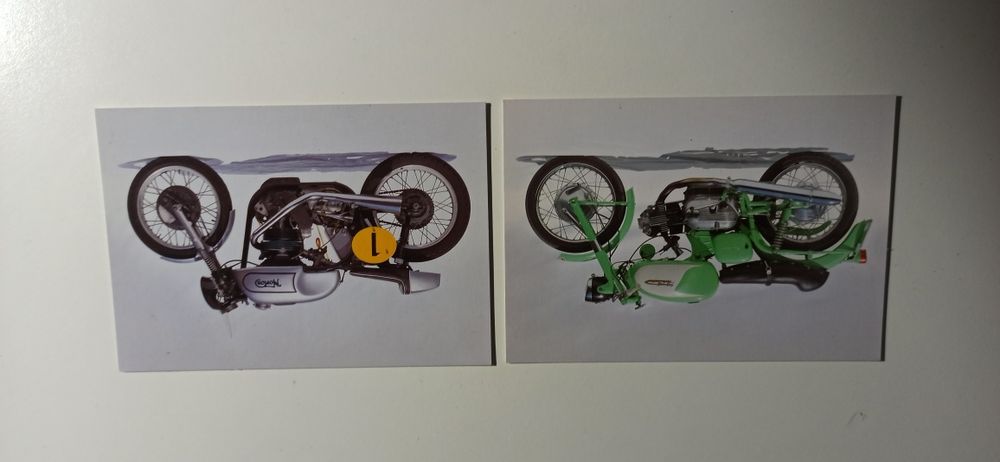 Colecção Expo98, 12 postais século das motos