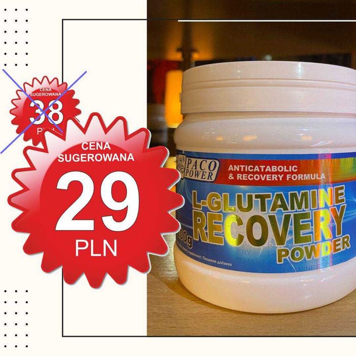 PACO POWER L-glutamine Recovery - glutamina 200 g