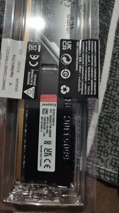 DDR4 16gb*2  Kingston fury beast 32gb