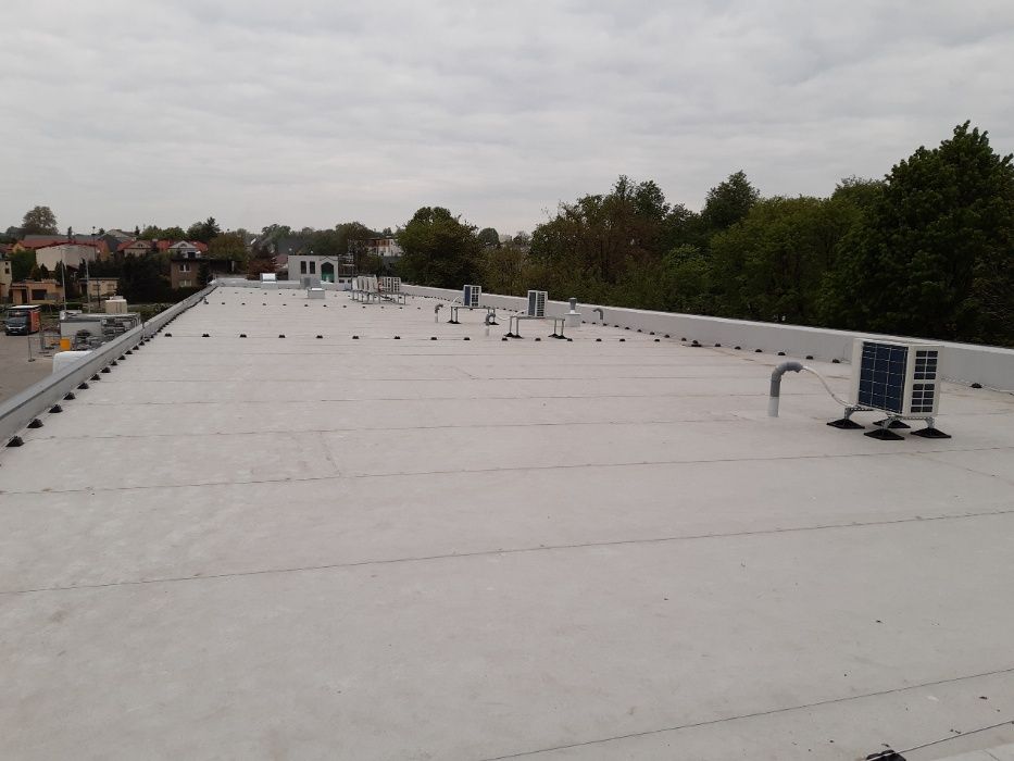 dach płaski  membrana PVC papa stropodach  hydroizolacja taras balkon