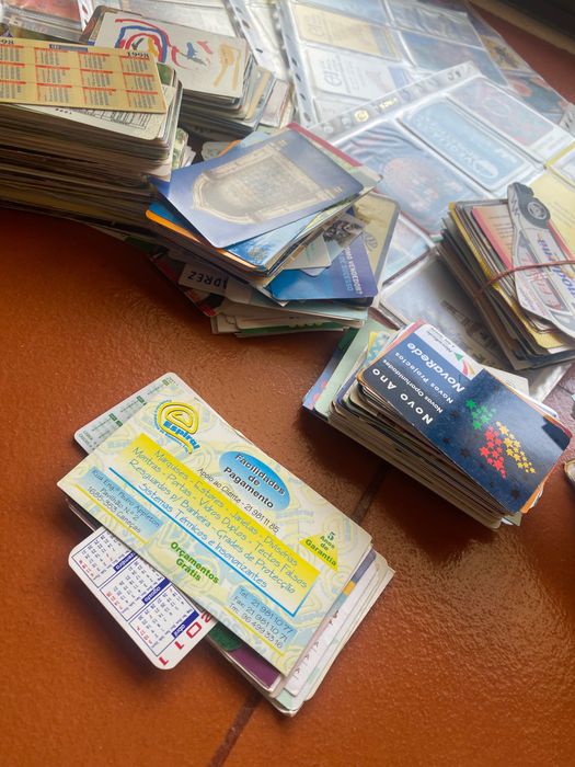 Conjunto de calendários de bolso