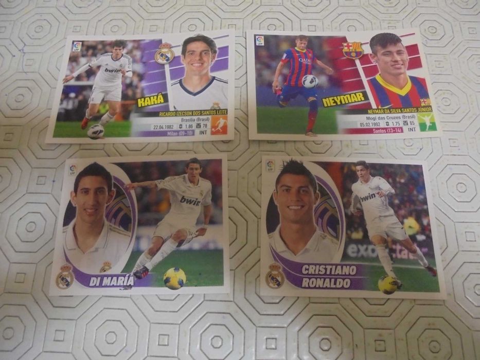 Cristiano Ronaldo Ibhaimovic Kaká Benzema Neymar cromos da La Liga