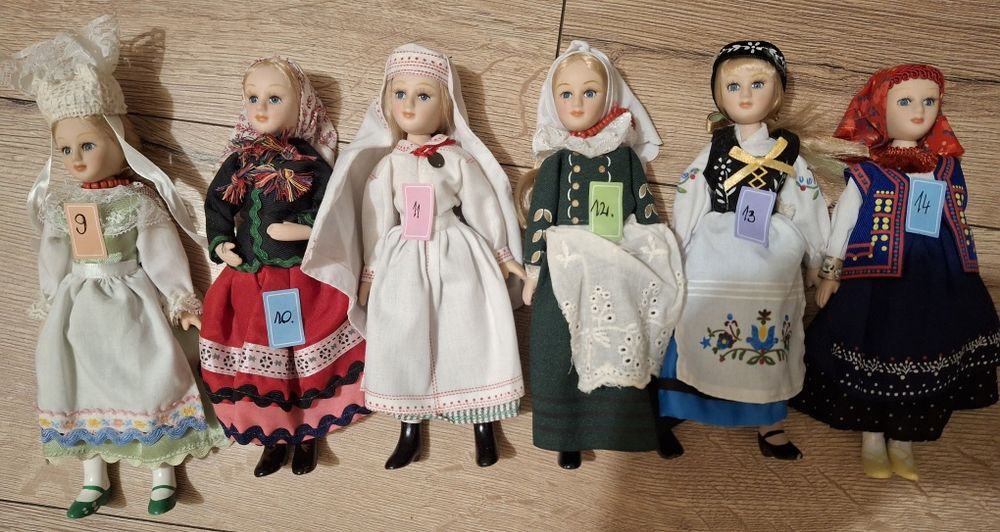 Porcelanowe lalki DEAGOSTINI - strój ludowy